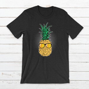 Pineapple Shades Tropical Fruit Beach Paradise Sun Short-Sleeve Unisex T-Shirt for Men & Women Free Shipping image 1