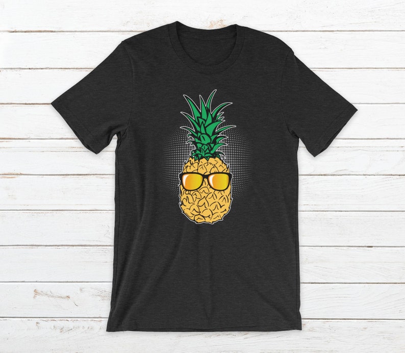 Pineapple Shades Tropical Fruit Beach Paradise Sun Short-Sleeve Unisex T-Shirt for Men & Women Free Shipping image 1