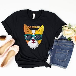Incorgnito Corgi T-Shirt: Funny Dog Pun Pet Gift
