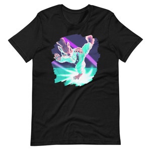 Squirrel Doing Karate Kick Black Belt Martial Arts Squirrel Short-Sleeve Unisex T-Shirt for Men & Women - Free Shipping