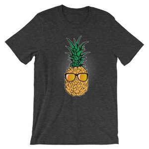Pineapple Shades Tropical Fruit Beach Paradise Sun Short-Sleeve Unisex T-Shirt for Men & Women Free Shipping image 5
