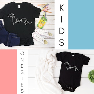 Dachshund Chiweenie Wiener Dog TShirt, Toddler Clothes, Custom Onesie, Kids, Youth Shirt, Weiner Dog Shirt, Chiweenie Gifts, Dachshund Shirt