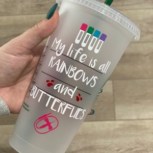 Rainbows & Butterflies Tumbler