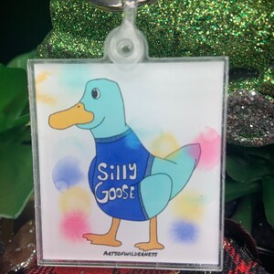 Silly Goose Keychain: Allie Inspired