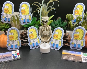 SpongeHomer ステッカー: スポンジボブとホーマーのマッシュアップ