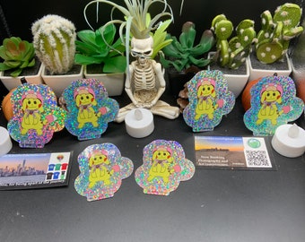 ピカチュウ ハロウィン ステッカー：ヤドラン パーカー グリッター仕上げ