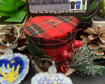 ラ・ルナ ハートキーホルダー：太陽と月