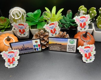 スティッチのクリスマスキーチェーン：ホリデーチア