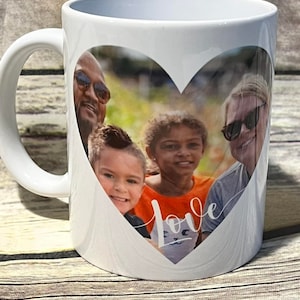 Heart, Love, 11 oz mug, Personalize, Photo