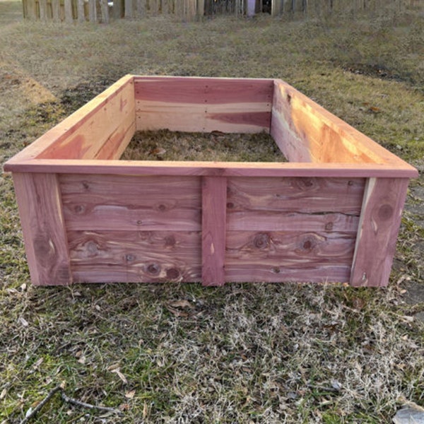 Cedar Raised Garden Etsy