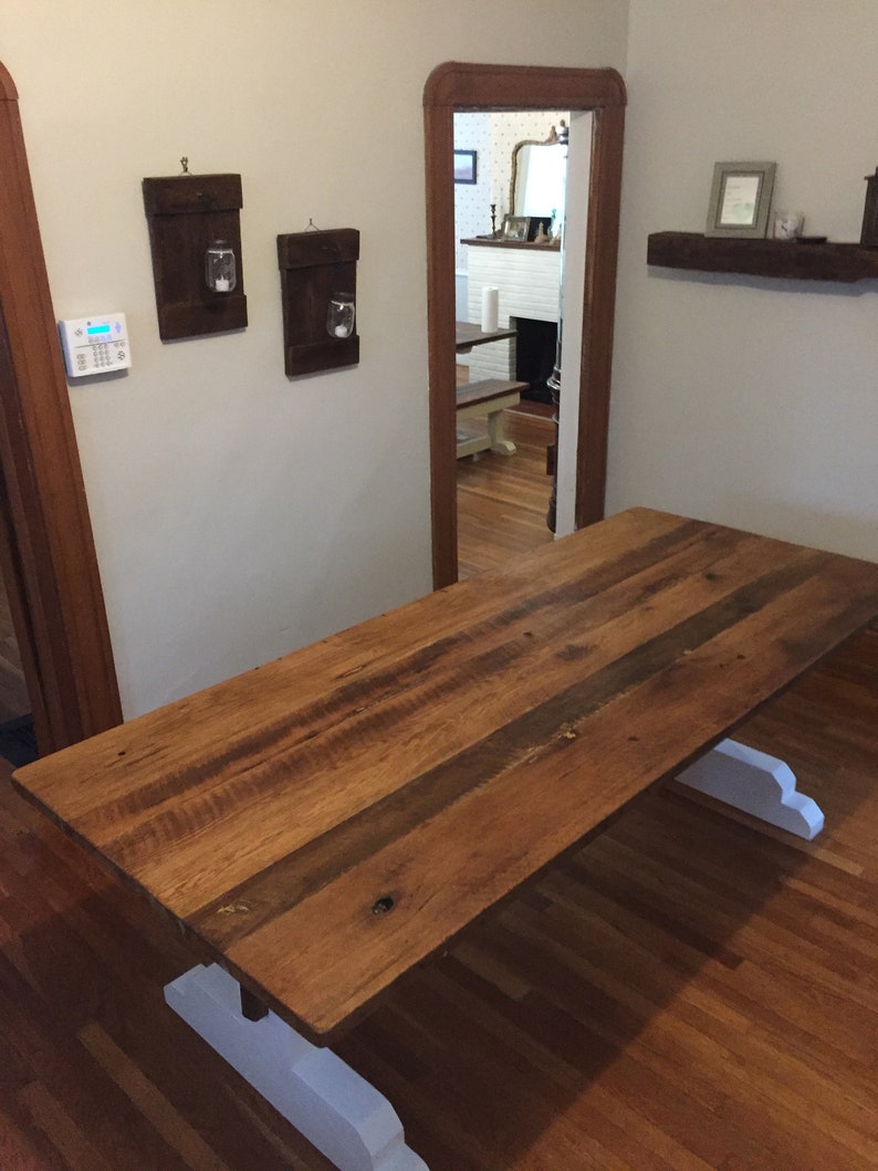 Reclaimed Wood Farmhouse Decor Table Reclaimed Barn Wood Etsy