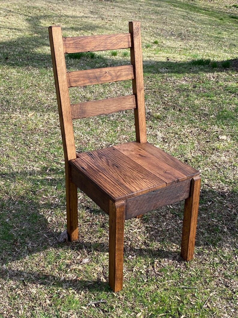 Rustic Reclaimed Barnwood Farmhouse Decor Dining Chair Etsy