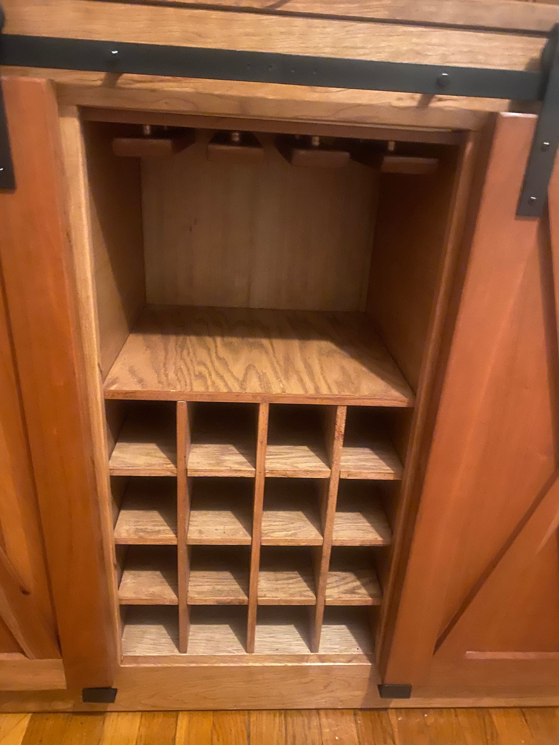 Cherry Farmhouse Décor Wine Bar Glass Rack Wine Etsy