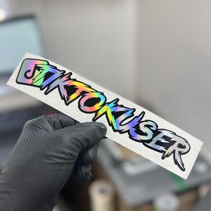 Custom Social Media Handle Vinyl Decal: Car Window Sticker