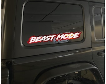 Customizable JL/JT Hood Lettering Decals (Pair) one for each side