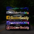 Social medial Decal stickers | Instagram decal | facebook | snapchat | twitch | Twitter | Youtube | car decal sticker | window decal sticker