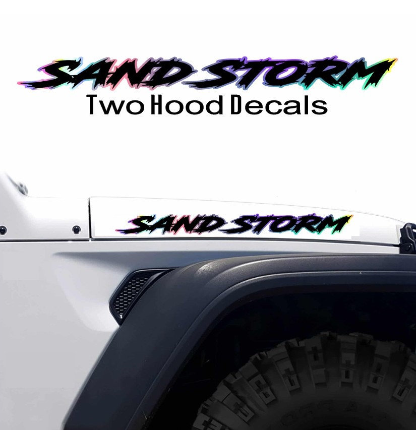 Custom Hood Lettering Custom JL/JT Hood Lettering Decals - (pair) Hood Stickers - Etsy