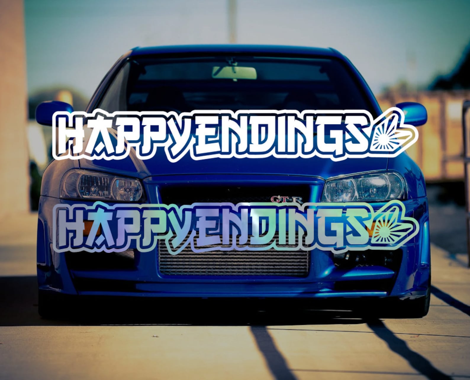 Happy Endings Windshield Banner for Car Window JDM Decal | Etsy