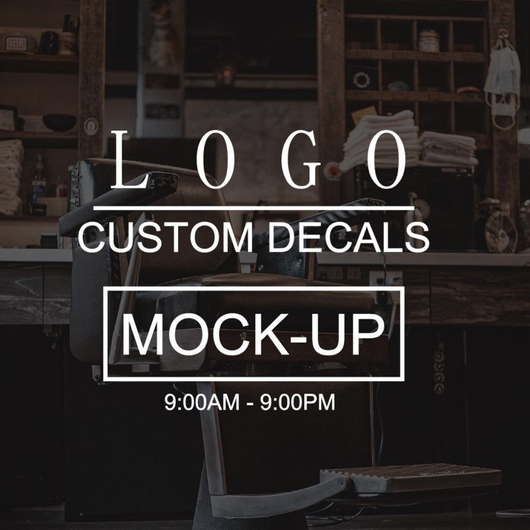 Logo Window Decal Sticker, Logo Decals, Custom Design, Business Window
