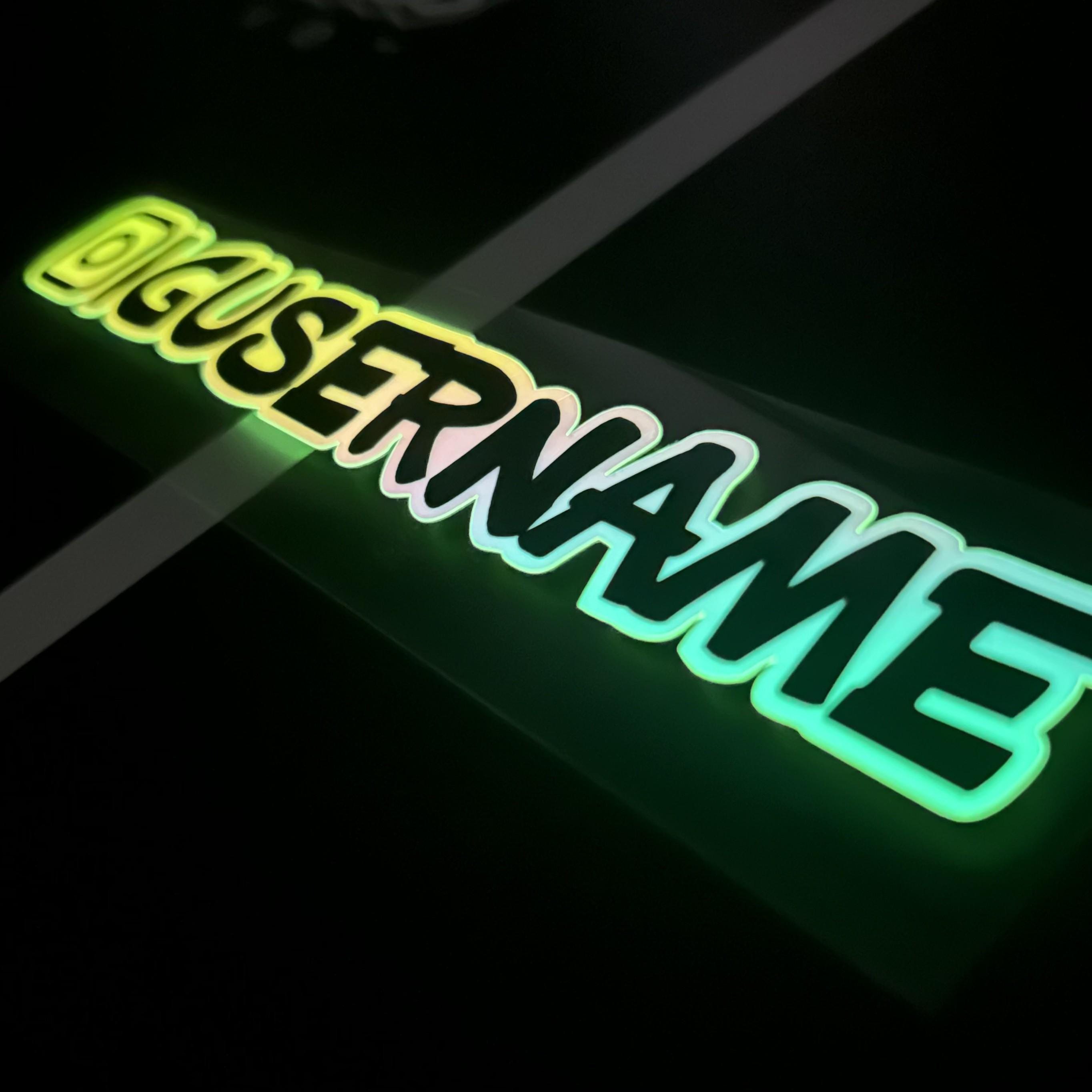 Glow in the Dark Custom Vinyl Decals: Social Media, Car Decals - Etsy