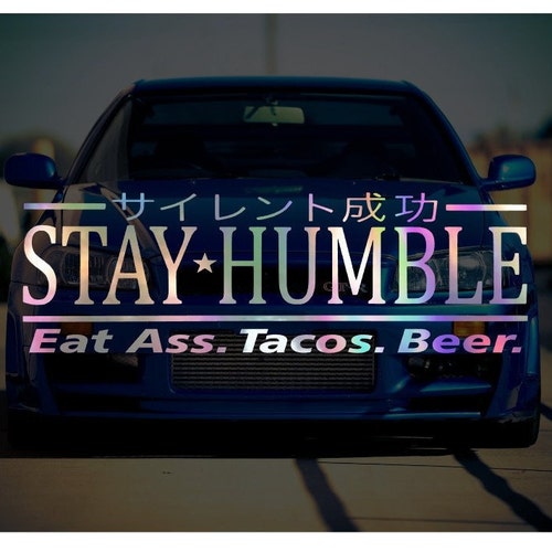 Adesivo Auto "I'M HELLABROKE DON'T PULL ME OVER" - Stile JDM, Per Honda, Subaru E Auto Tuning