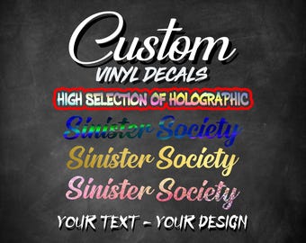 Custom Text Vinyl Decals - Personalized Instagram Username Sticker - Vinyl Car Decal - Social Media Car Window Vinyl Decal Sticker