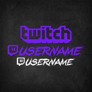 Custom Social Media Vinyl Decal Sticker: Username Car Decal