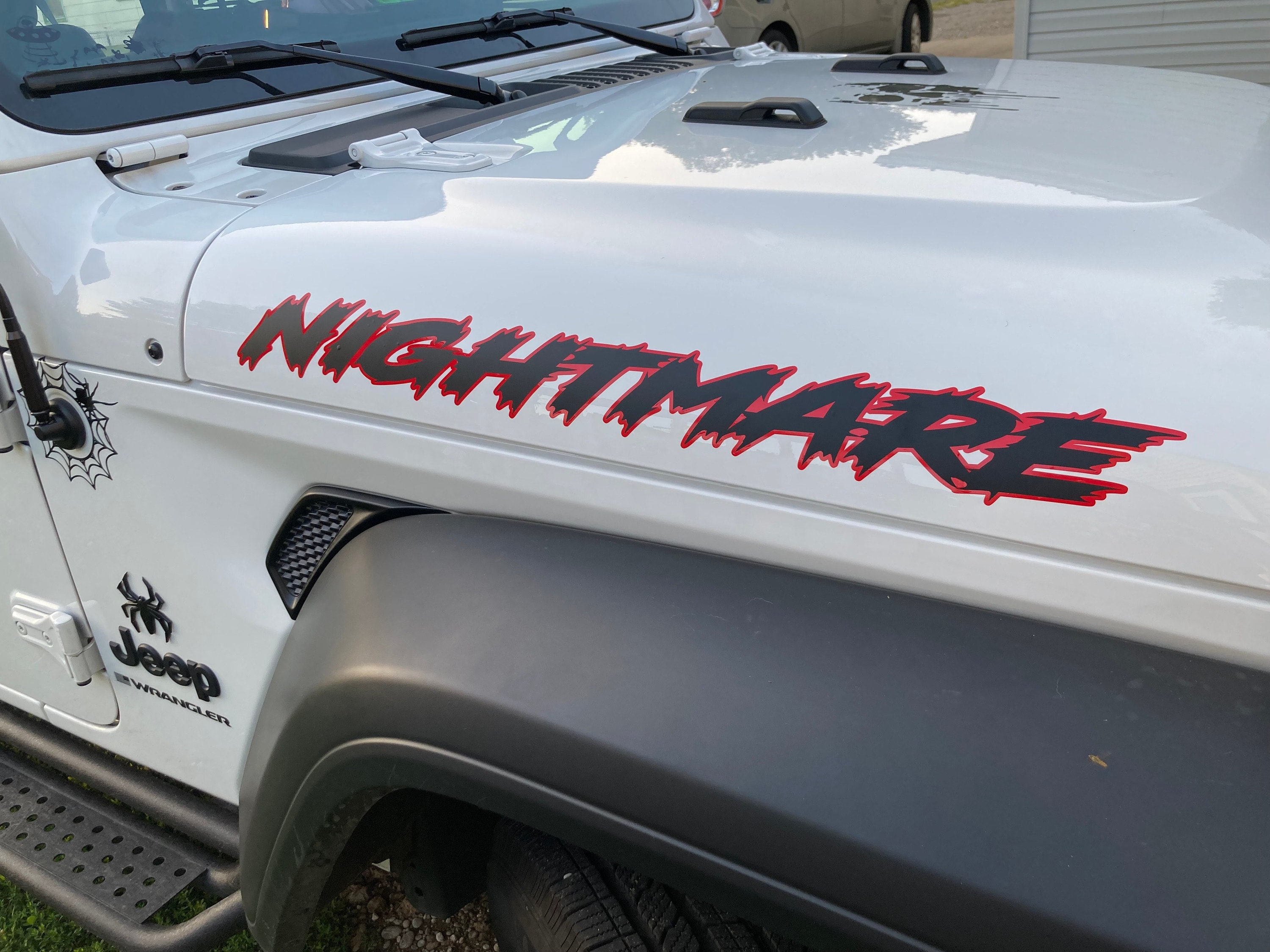Custom Hood Lettering Custom JL/JT Hood Lettering Decals - (pair) Hood Stickers - Etsy