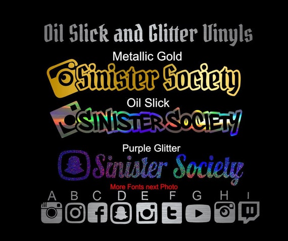 2x Personalised Sticker Name or Text Custom Lettering Vinyl Decal Pink Glitter B