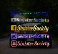 Custom Instagram Name Vinyl Decal - Personalized IG Username Sticker - Vinyl Car Decal - Social Media Car Window Vinyl Decal Sticker