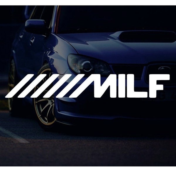 JDM Milf car window decals Japanese Drift laptop windshield