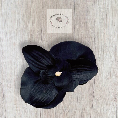 Black Orchid Pin up Hair Flower Rockabilly Orchid Hair Flower - Etsy UK Black Orchid Pin up Hair Flower Rockabilly Orchid Hair Flower - Etsy UK