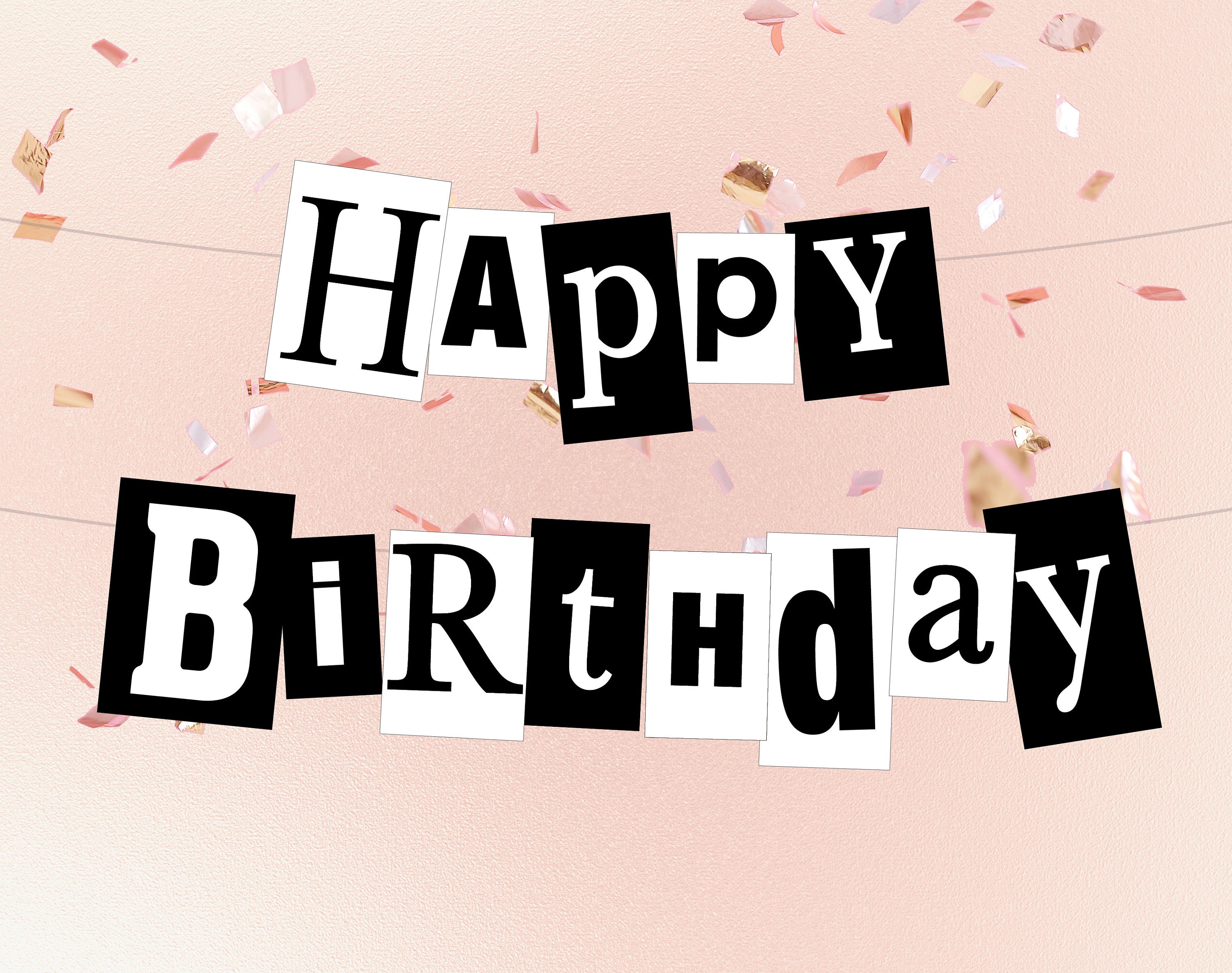 PRINTABLE Mean Girls Birthday Banner Happy Birthday Party Etsy