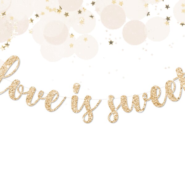 Love is Sweet Banner - Etsy
