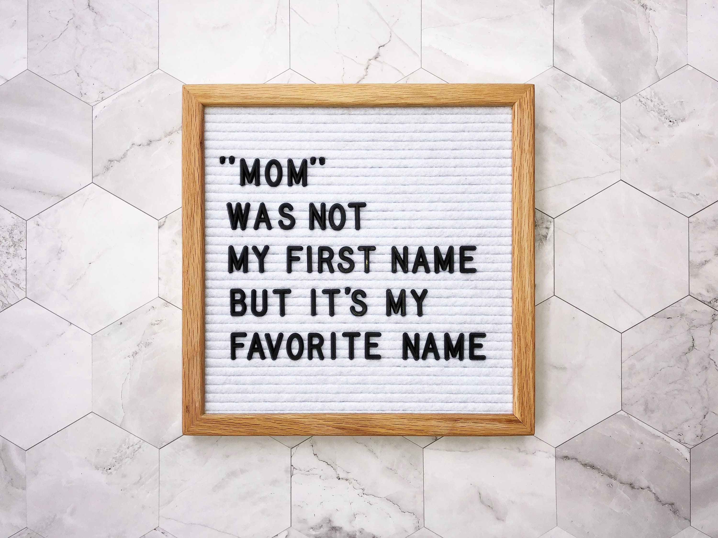 Mom is my fave name Felt Letter Board | Etsy