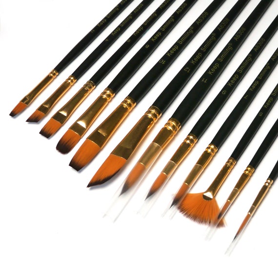 6-12pcs Fine Detail Paint Brush Set Miniature Painting Brushes Kit