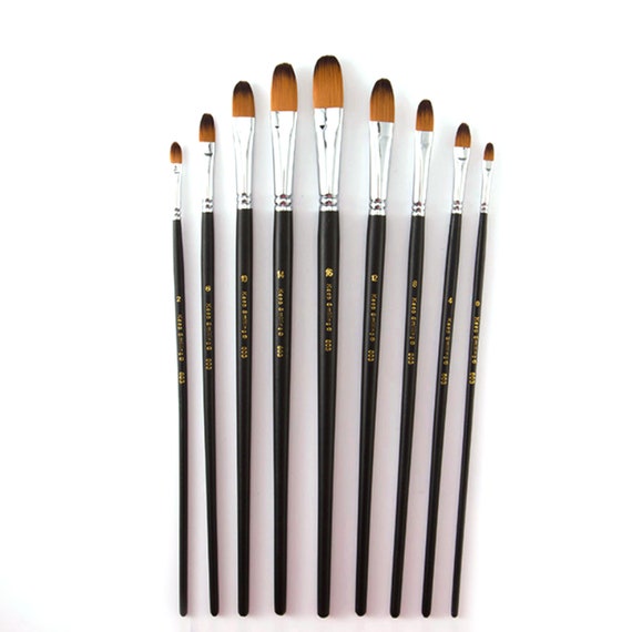 9PCS Miniature Paint Brushes - Detail Paint Brush Set, Small Paint Brush,  Thin Paint Brushes, Paint Brushes for Kids, Model Paint Brushes, Artist