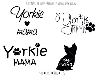 Download Yorkie silhouette | Etsy