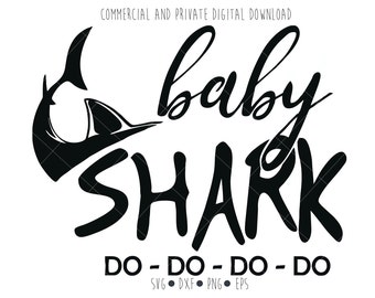 Free Free 103 Clipart Baby Shark Svg Black And White SVG PNG EPS DXF File