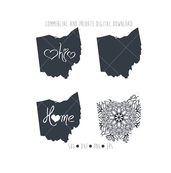 ohio state digital mandala cut file for silhouette and cricut etsy