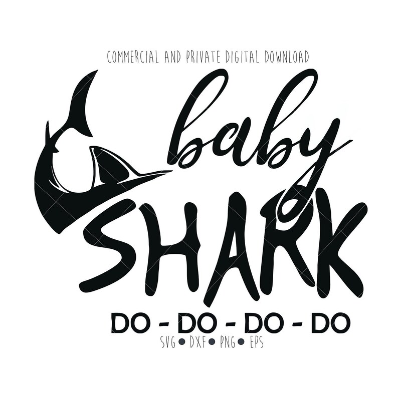 Download Baby shark digital file svg Funny baby clipart vector | Etsy