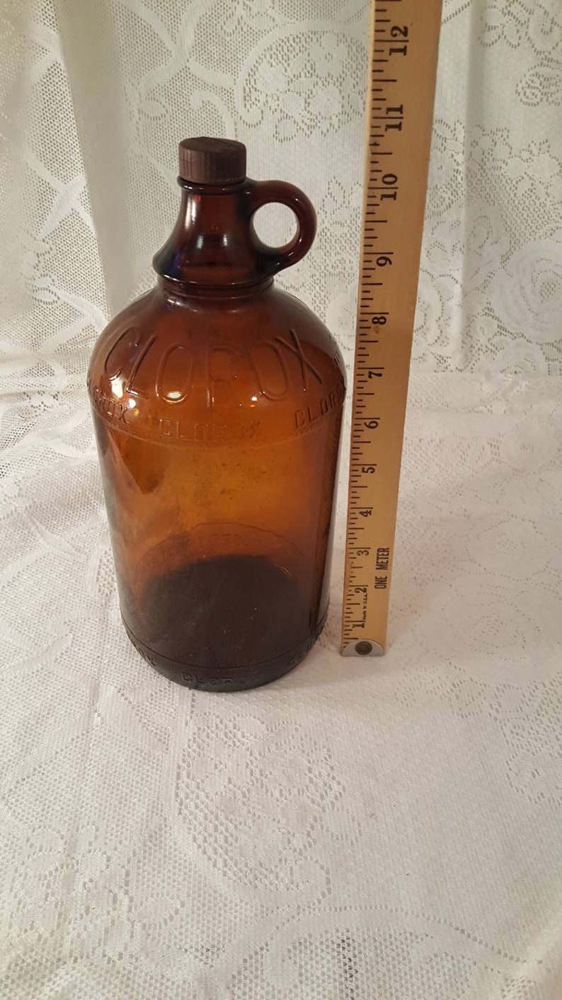 1945 Clorox Bleach 1/2 gallon glass bottle with original lid Etsy