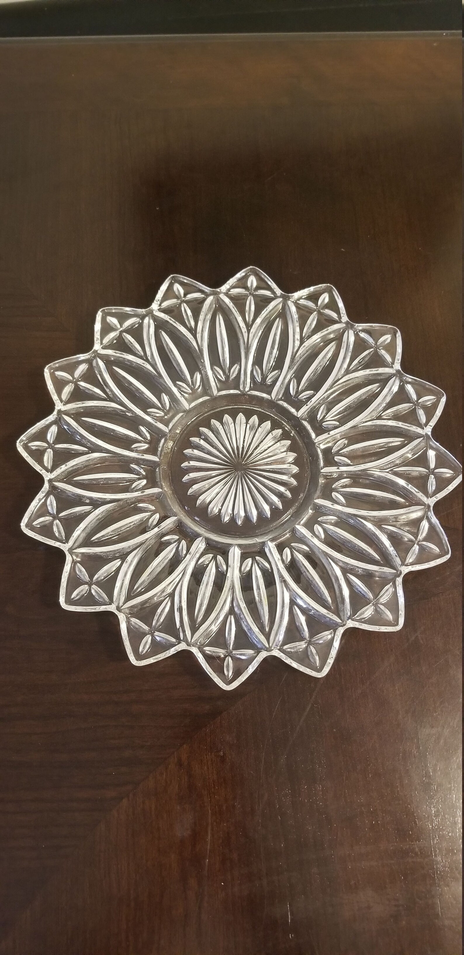 Vintage Petal Clear Flower Shaped Plates by Federal Glass Etsy