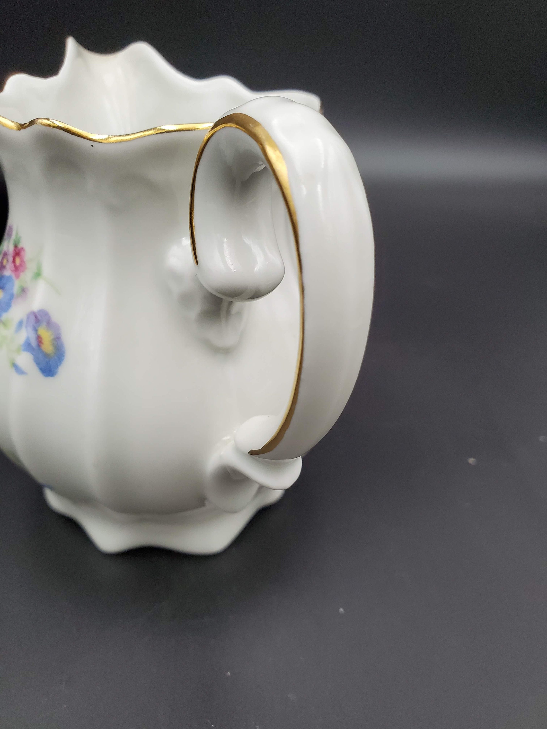 Vintage German Creamer IJB Germany US Zone Vintage Floral Etsy