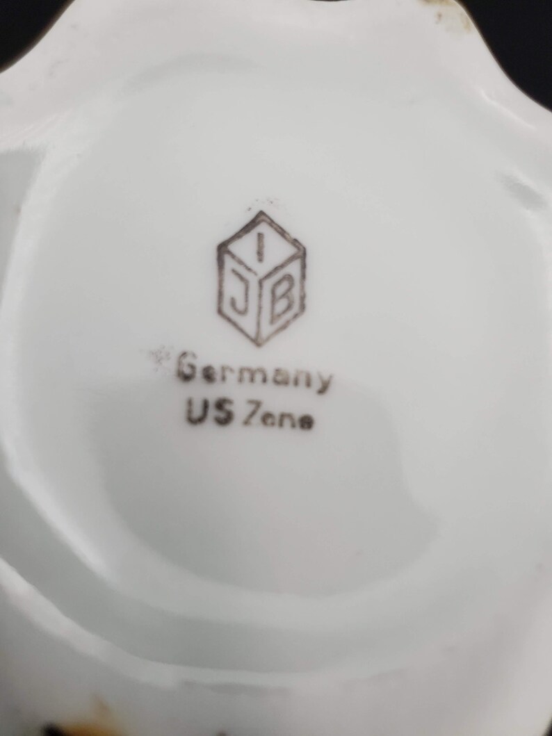 Vintage German Creamer IJB Germany US Zone Vintage Floral Etsy