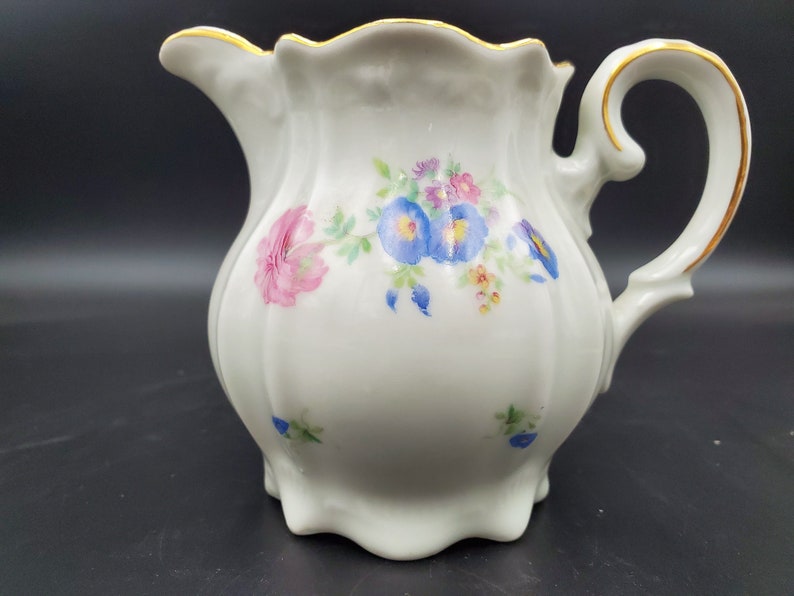 Vintage German Creamer IJB Germany US Zone Vintage Floral Etsy