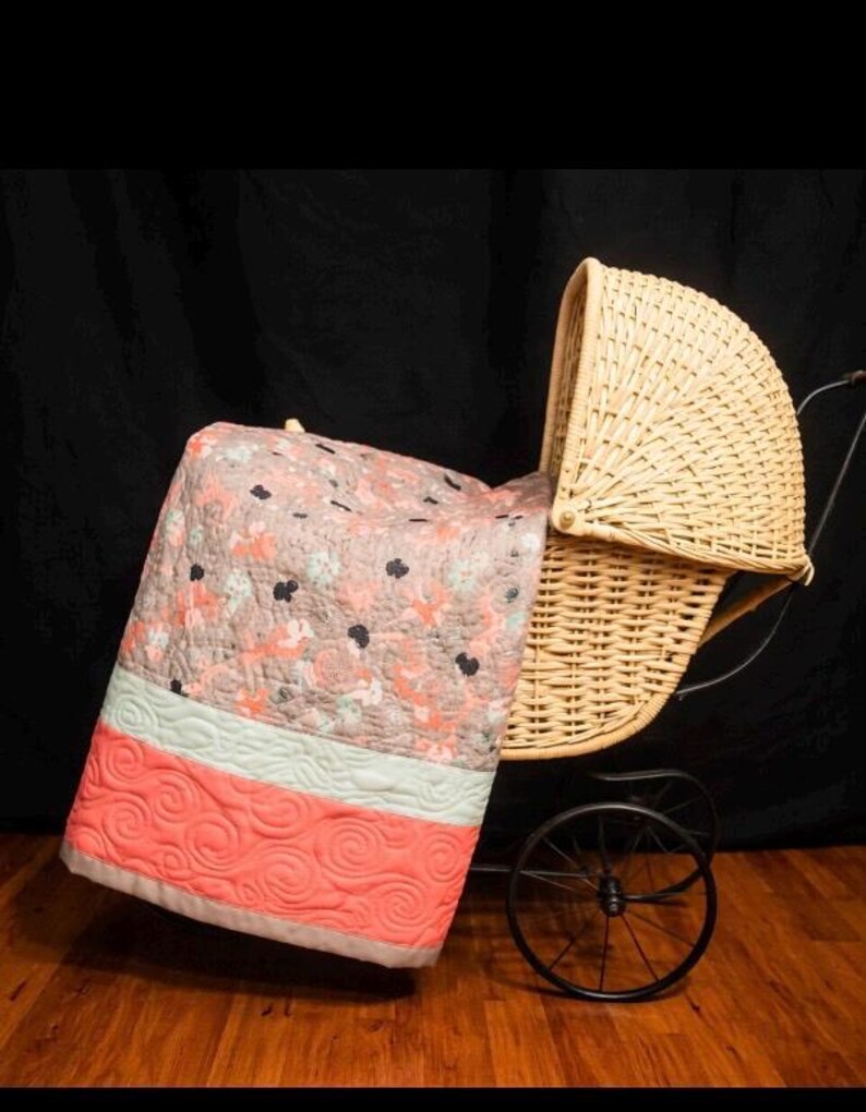 Fox Baby Quilt, Deer, Owl, Porcupine, Animal Blanket, Cotton Quilt (37x50) afbeelding 2