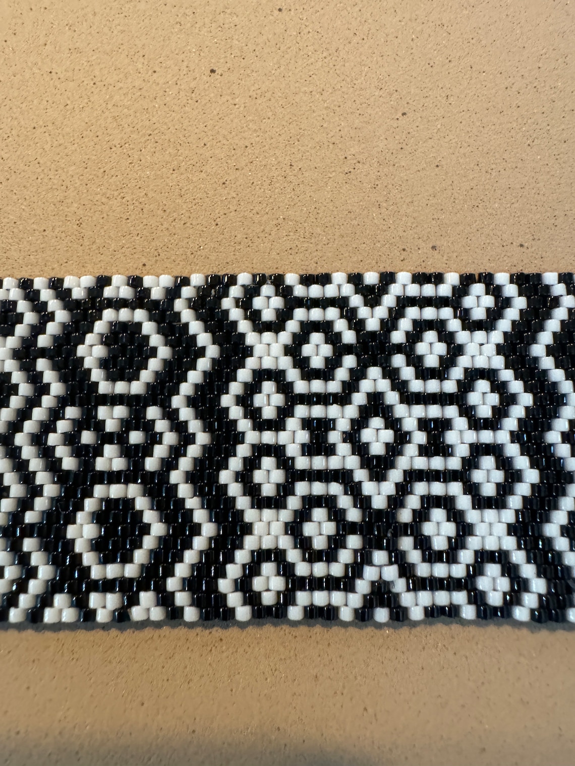 handmade-peyote-stitch-beaded-bracelet-black-and-white-design-etsy