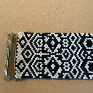 handmade-peyote-stitch-beaded-bracelet-black-and-white-design-etsy