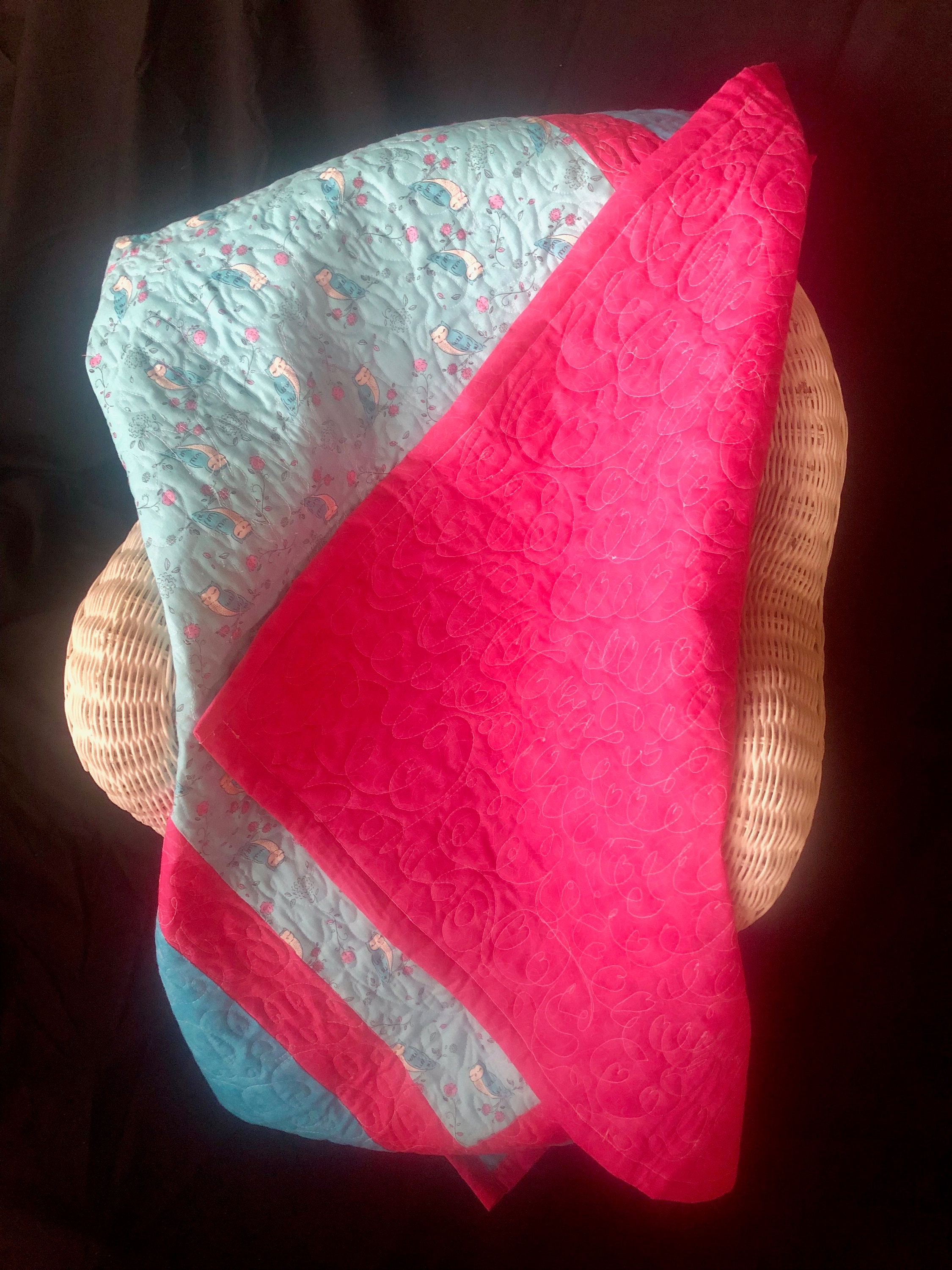Baby Quilt, Baby Blanket, Owl Quilt, Quilt, Crib Quilt, Owl Blanket, Tummy Time Blanket, Baby Floor 